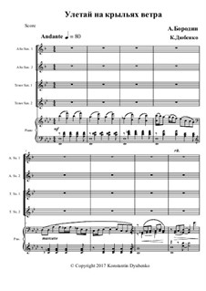 Auf den Flügeln linden Zephyrs: For wind ensemble by Alexander Porfiryevich Borodin