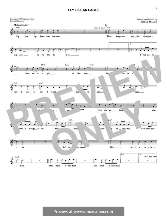 Fly Like an Eagle (Steve Miller Band): Melodische Linie by Steve Miller