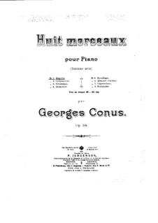 Acht Stücke, Op.34: Nr.1-4 by Georgi Konjus