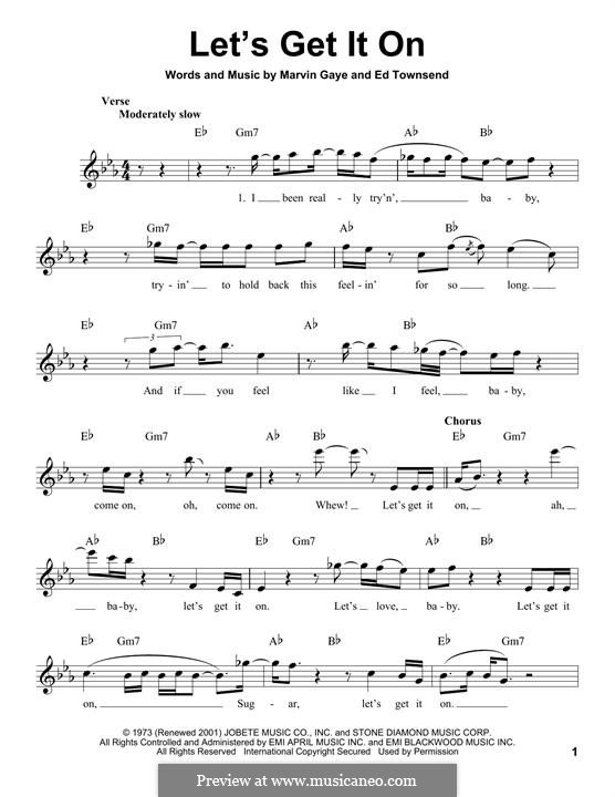 Let's Get It on von E. Townsend - Noten auf MusicaNeo