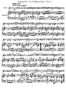 Sonate Nr.7: Bearbeitung für Violine und Klavier – Partitur, Solostimme by Arcangelo Corelli