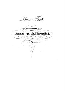 Konzertquartett für vier Klaviere, Op.230: Klavierstimme I by Carl Czerny