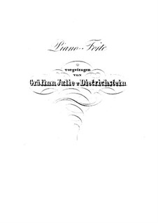 Konzertquartett für vier Klaviere, Op.230: Klavierstimme II by Carl Czerny