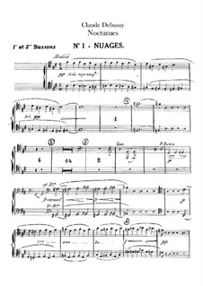 Drei Nocturnes, L.91: Fagottstimme by Claude Debussy