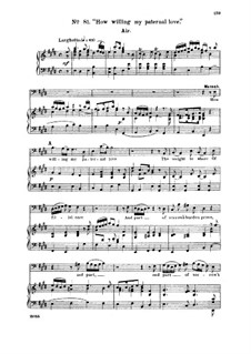How willing my paternal love: Für Stimme und Klavier by Georg Friedrich Händel