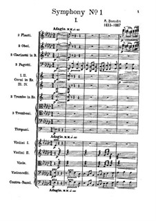 Sinfonie Nr.1 in Es-Dur: Teil I by Alexander Porfiryevich Borodin