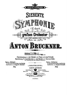 Sinfonie Nr.7 in E-Dur, WAB 107: Vollpartitur by Anton Bruckner