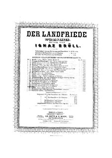 Der Landfriede, Op.30: Fackeltanz für Klavier, vierhändig by Ignaz Brüll