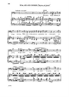 Judas Makkabäus, HWV 63: Rejoice, oh Judah! And in songs divine. Aria for bass by Georg Friedrich Händel