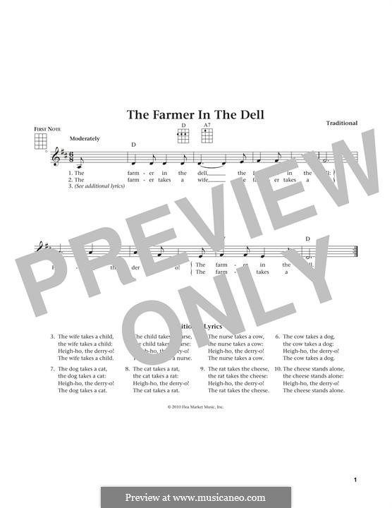 The Farmer in the Dell: Für Ukulele by folklore