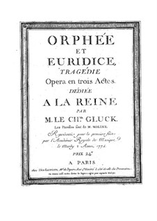 Vollständige Oper: Vollpartitur by Christoph Willibald Gluck