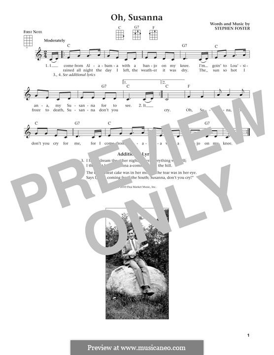 Oh! Susanna: Für Ukulele by Stephen Foster
