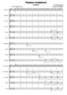 Teil II: For russian folk orchestra by Wassili Kalinnikow