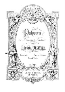 Potpourri über 'Faust' von Gounod: Partitur für Klavier, vierhändig by Salomon Jadassohn