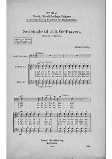 Romanzen und Lieder, Op.18: No.9 Serenade for Welhaven by Edvard Grieg