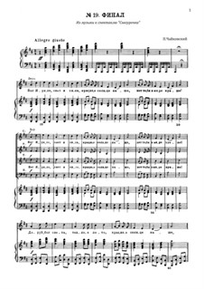 Schneeflöckchen, TH 19 Op.12: No.19 Finale by Pjotr Tschaikowski