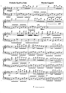 Preludios, Op.65: Preludio No.3 in La Bemolle Minore by Marzia Gaggioli