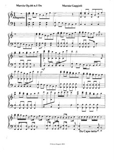 Marcia No.1 in Do Maggiore, Op.66: Marcia No.1 in Do Maggiore by Marzia Gaggioli