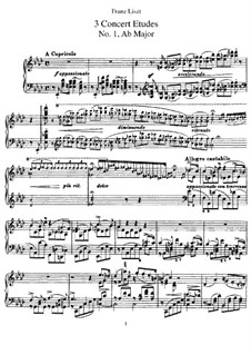Drei Konzertetüden, S.144: Vollsammlung by Franz Liszt