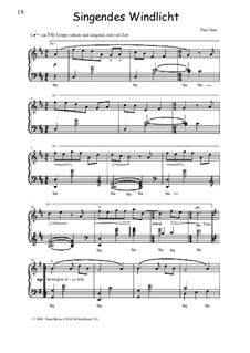 Fantasiestücke für Klavier, Op.13: No.6 Singendes Windlicht by Paul Nutt