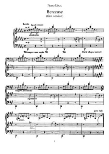 Wiegenlied, S.174: Erste Fassung by Franz Liszt