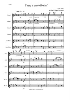 There is an old belief: For flute sextet by Charles Hubert Hastings Parry