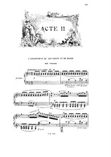 Manon: Akt II. Bearbeitung für Stimmen und Klavier by Jules Massenet