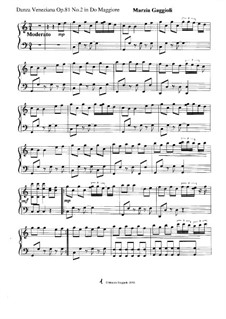 Danza Venezianas, Op.81: Danza Veneziana No.2 in Do Maggiore by Marzia Gaggioli