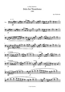 Solo for Trombone: Solo for Trombone by Igor Gaydenko