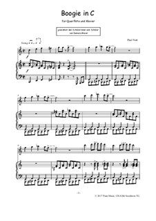 Boogie in C, Op.18: Für Flöte und Klavier by Paul Nutt