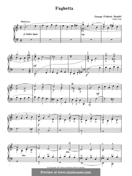 Fughetta: Fughetta by Georg Friedrich Händel