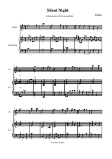 Solo instrument and piano: Für Flöte und Piano by Franz Xaver Gruber