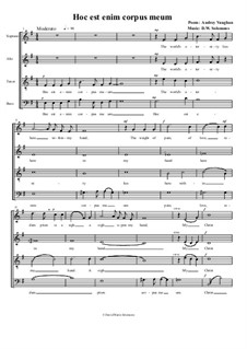 Hoc est enim corpus meum: For SATB choir (english version) by David W Solomons