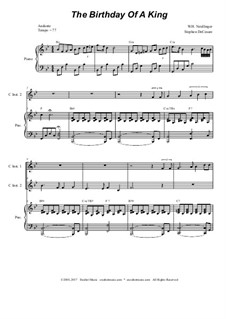 The Birthday of a King: For two C-instruments and piano by William Harold Neidlinger