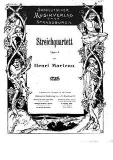 Streichquartett Nr.1 in Des-Dur, Op.5: Violinstimme I by Henri Marteau