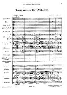 Tanzwalzer, BV 288 Op.53: Für Klavier by Ferruccio Busoni