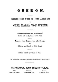 Vollständiger Oper: Klavierauszug mit Singstimmen by Carl Maria von Weber