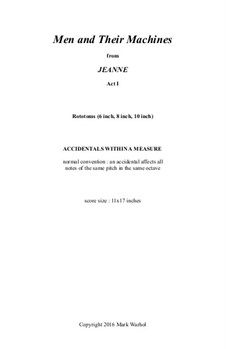 Jeanne: Men and Their Machines - rototoms part by Mark Warhol
