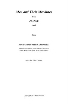 Jeanne: Men and Their Machines - harp part by Mark Warhol