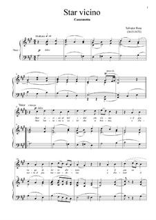 Star vicino: Für Stimme und Klavier by Salvator Rosa