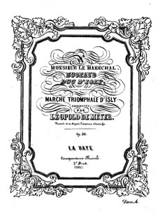 Marche triomphale d'Isly, Op.30: Marche triomphale d'Isly by Leopold de Meyer