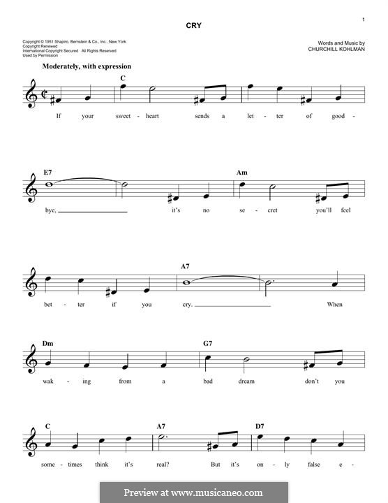 Cry: Melodische Linie by Churchill Kohlman