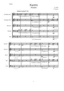 Fragmente: Vorspiel, for wind quintet by Giuseppe Verdi