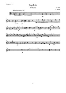 Fragmente: Vorspiel, for wind quintet – Trompete 1 in B by Giuseppe Verdi