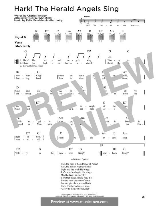 One instrument version: Gitarre by Felix Mendelssohn-Bartholdy