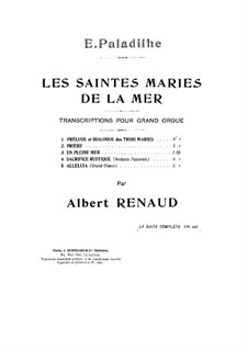 Les Saintes-Marie de la mer: No.5 Alleluia, for Organ by Emile Paladilhe