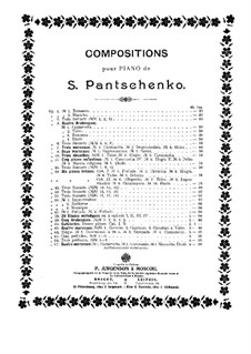 Drei Präludien, Op.66: Drei Präludien by Semjon Pantschenko