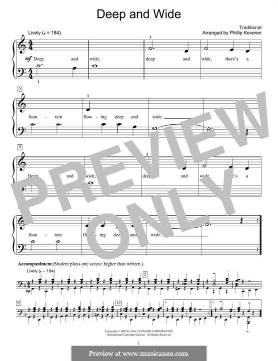 Deep and Wide: Für Klavier by folklore