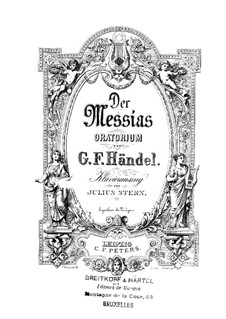 Vollständiger Oratorium: Klavierauszug mit Singstimmen by Georg Friedrich Händel