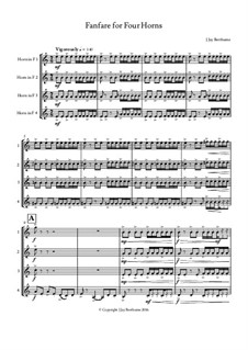 Fanfare for Four Horns: Fanfare for Four Horns by J.Jay Berthume